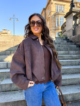 The Cleo - Suede Bomber Jacket
